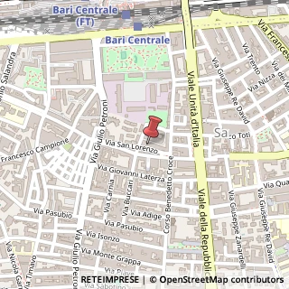 Mappa Via Buccari, 117, 70124 Bari, Bari (Puglia)
