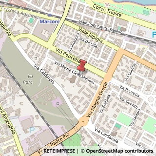 Mappa Via Madre Clelia Merloni, 3, 70126 Bari, Bari (Puglia)