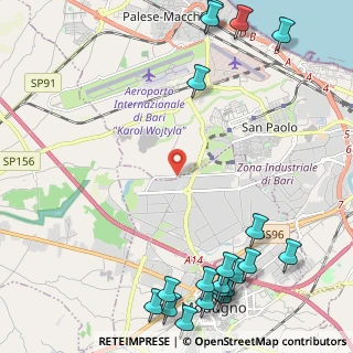 Mappa Via dei Fiordalisi, 70100 Bari BA, Italia (3.5465)