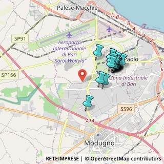 Mappa Via dei Fiordalisi, 70100 Bari BA, Italia (1.7205)