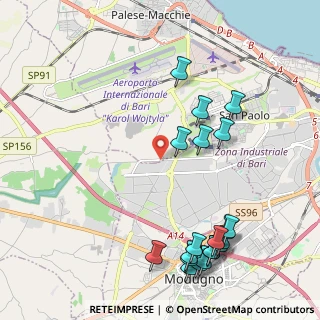Mappa Via dei Fiordalisi, 70100 Bari BA, Italia (2.78)