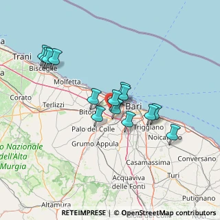 Mappa Via dei Fiordalisi, 70100 Bari BA, Italia (13.52714)