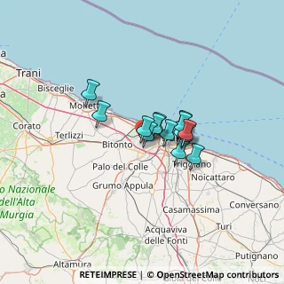 Mappa Via dei Fiordalisi, 70100 Bari BA, Italia (8.39357)