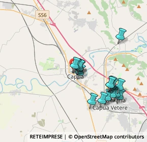 Mappa Piazza S. Francesco, 81043 Capua CE, Italia (3.70167)