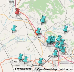 Mappa Piazza S. Francesco, 81043 Capua CE, Italia (9.696)