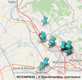 Mappa Piazza S. Francesco, 81043 Capua CE, Italia (8.8285)