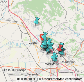 Mappa Via della Libertà, 81043 Capua CE, Italia (5.91625)