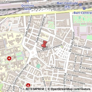 Mappa Via Francesco Campione,  16, 70124 Bari, Bari (Puglia)