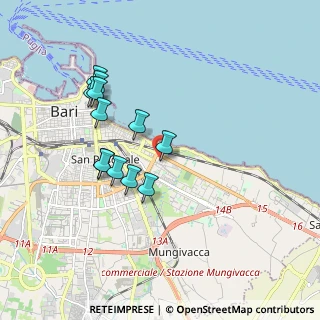 Mappa Via delle Forze Armate, 70126 Bari BA, Italia (1.78333)