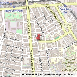 Mappa Via Giuseppe Zanardelli, 1, 70125 Bari, Bari (Puglia)