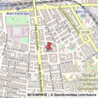 Mappa Viale Meucci Antonio, 7, 70125 Bari, Bari (Puglia)
