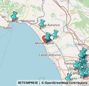 Mappa 81034 Mondragone CE, Italia (25.8815)