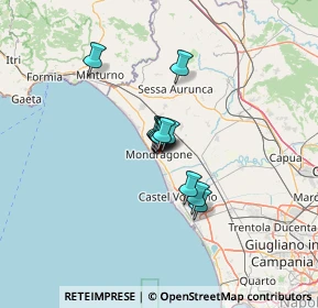 Mappa 81034 Mondragone CE, Italia (7.14167)
