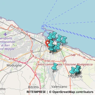 Mappa Via Marroccoli, 70124 Bari BA, Italia (3.792)