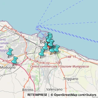 Mappa Via Michele Galiani, 70125 Bari BA, Italia (2.13417)