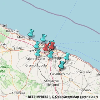Mappa Via Bruno Buozzi, 70123 Bari BA, Italia (9.37833)