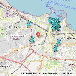 Mappa Via Bruno Buozzi, 70123 Bari BA, Italia (2.206)