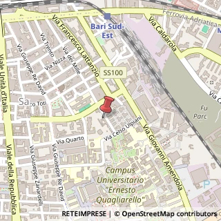 Mappa Via dei Mille, 193, 70126 Bari, Bari (Puglia)