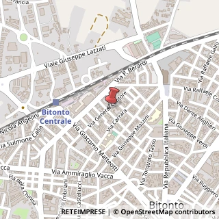 Mappa Via Generale Cantore, 56, 70032 Bitonto, Bari (Puglia)