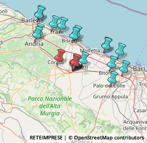 Mappa Piazza Antonio Amenduni, 70037 Ruvo di Puglia BA, Italia (14.3155)