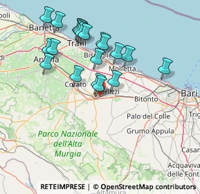 Mappa Piazza Antonio Amenduni, 70037 Ruvo di Puglia BA, Italia (15.7155)