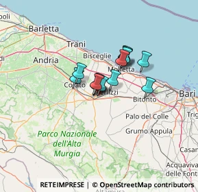Mappa Via Nelson Mandela, 70037 Ruvo di Puglia BA, Italia (7.65643)