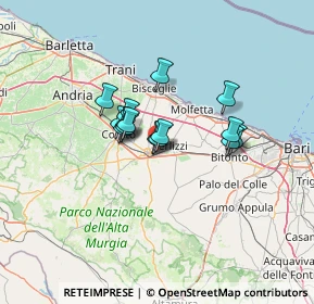 Mappa Via Nelson Mandela, 70037 Ruvo di Puglia BA, Italia (9.27)