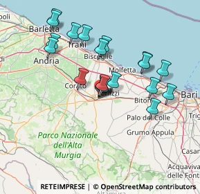 Mappa Via Nelson Mandela, 70037 Ruvo di Puglia BA, Italia (14.1385)