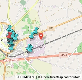 Mappa Via Nelson Mandela, 70037 Ruvo di Puglia BA, Italia (1.402)