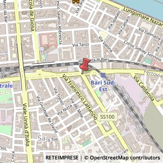 Mappa Via Giovanni Amendola, 1, 70126 Bari, Bari (Puglia)