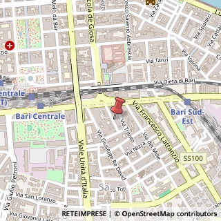 Mappa Via Andrea Angiulli, 38, 70126 Bari, Bari (Puglia)