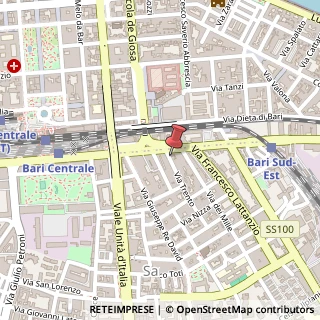 Mappa Via Trento, 12, 70126 Bari, Bari (Puglia)