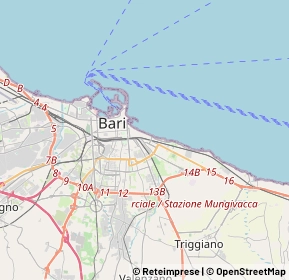Mappa Via Bersaglieri, 70126 Bari BA, Italia (3.74625)