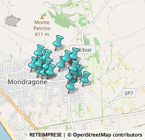 Mappa Via Virgilio, 81034 Mondragone CE, Italia (0.669)