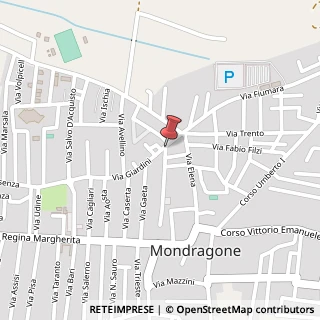 Mappa Via Giardino, 21, 81034 Mondragone, Caserta (Campania)