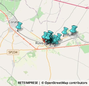 Mappa Via Spaventa Silvio, 70037 Ruvo di Puglia BA, Italia (1.669)