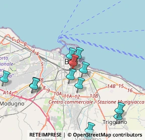 Mappa Via Giuseppe Capruzzi, 70124 Bari BA, Italia (4.54077)