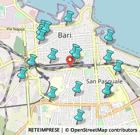 Mappa Via Giuseppe Capruzzi, 70124 Bari BA, Italia (1.12556)