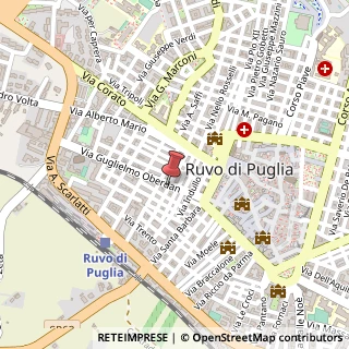 Mappa Via Guglielmo Oberdan, 38, 70037 Ruvo di Puglia, Bari (Puglia)