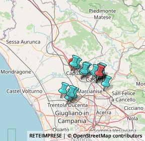 Mappa Via la Monaca, 81043 Capua CE, Italia (10.61667)