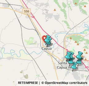 Mappa Via la Monaca, 81043 Capua CE, Italia (4.96727)