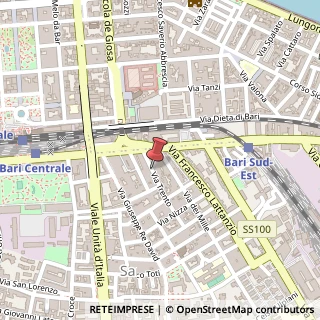 Mappa Via Trento,  34, 70126 Bari, Bari (Puglia)