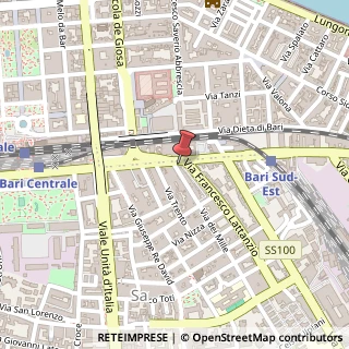 Mappa Via Giuseppe Capruzzi, 42, 70126 Bari, Bari (Puglia)