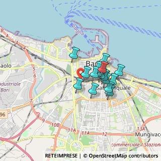 Mappa Via Michele Cifarelli, 70123 Bari BA, Italia (1.244)