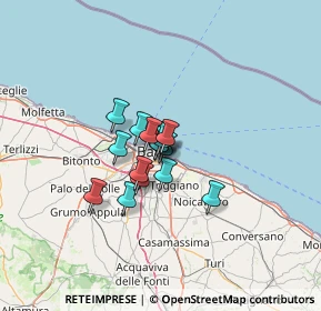 Mappa Via Guglielmo Oberdan, 70127 Bari BA, Italia (7.51533)