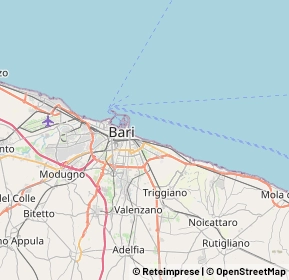 Mappa Via Carlo Guarnieri, 70126 Bari BA, Italia (5.37917)