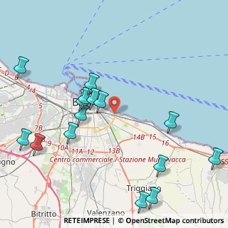 Mappa Via Carlo Guarnieri, 70125 Bari BA, Italia (5.276)