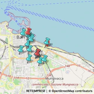 Mappa Via Carlo Guarnieri, 70125 Bari BA, Italia (1.88733)