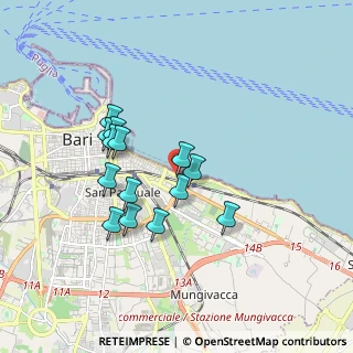 Mappa Via Carlo Guarnieri, 70125 Bari BA, Italia (1.63429)