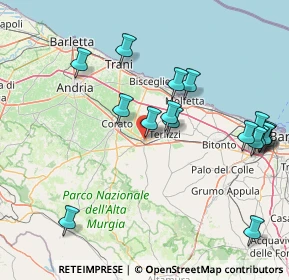 Mappa 70037 Ruvo di Puglia BA, Italia (18.99471)